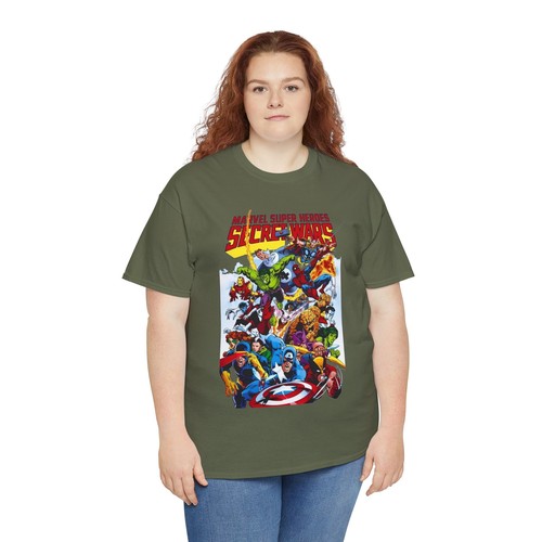 Secret Wars T-Shirt - Marvel Comics - 80s Series - Spider-man, Wolverine, Hulk - 第 32/65 張圖片