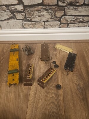 Metall Aufziehzug und Wagen Spur O 
