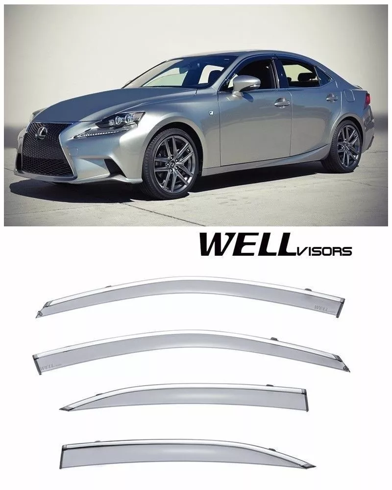 For 14 20 Lexus IS250 IS200T IS300 WellVisors Side Window Visors W