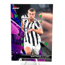 2021-22 Topps Finest UEFA Champions League #13 Matthijs de Ligt World Cup