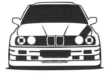 E30 Sport, Silhouette, 15x10cm, Pegatina Coche (Pegatina) Tuning, Racing, 1x