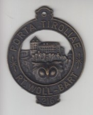 Schlaraffia, Porta Tiroliae ( Kufstein ), Rt. Woll - Bart, "216", Abzeichen o.J.