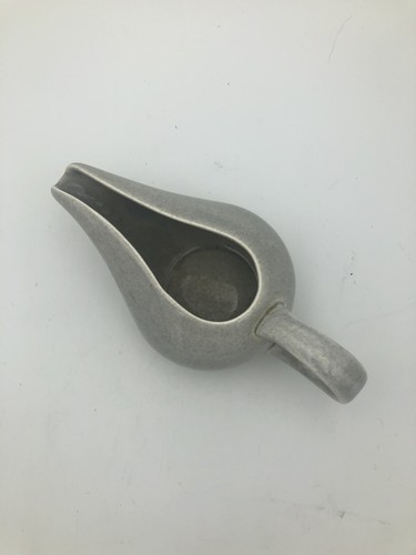 Russel Wright Pottery Steubenville American Modern Granite Grey Creamer - Afbeelding 2 van 6