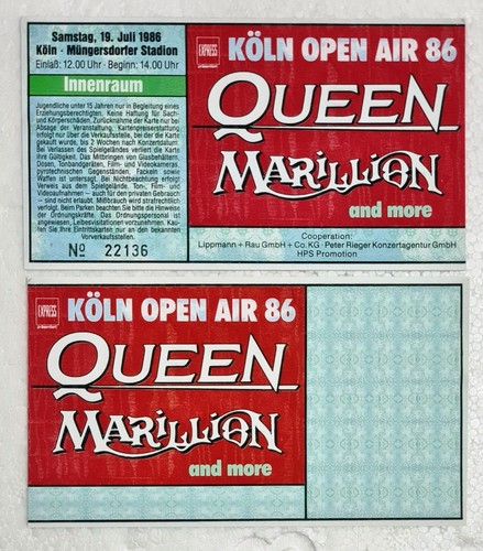 QUEEN 👑 MUSIC GROUP ARTIST 🎸 Reproduction CONCERT TICKETS 🎟️ Individual Sale - 第 99/102 張圖片
