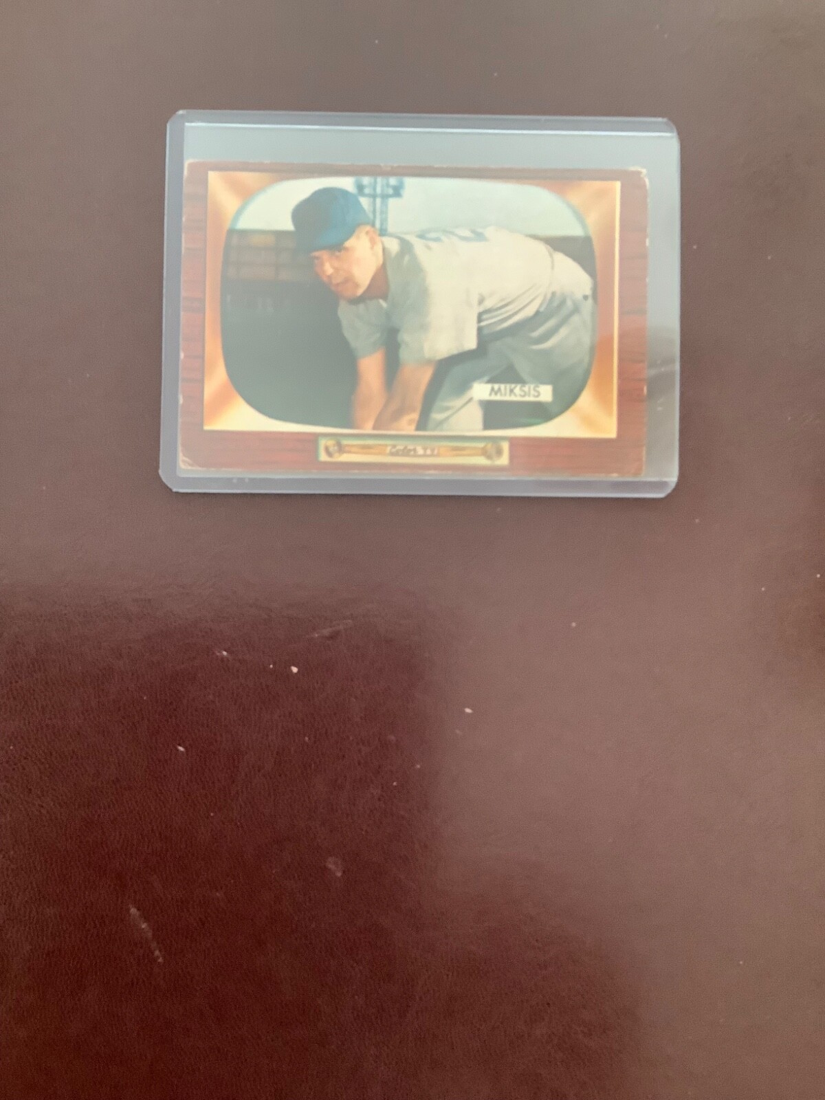 1955 Bowman Baseball Cards Lot - Eddie Miksis, Ernie Banks & 4 Cubs Teammates