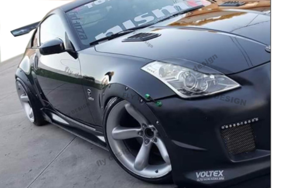 Wheel Arch Fender Flare Extension BLACK 74cm Suitable for VW Ama
