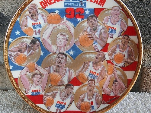 Vintage 1992 OLYMPIC USA DREAM TEAM 4-1/4" MINI COLLECTORS PLATE NEW IN BOX - Picture 5 of 9