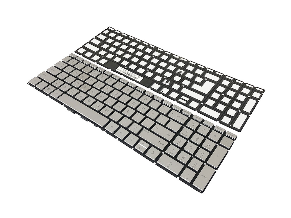 New HP Pavilion 15-cw1000 15-cw1015cl 15-cw1xxx Laptop Backlit Keyboard Silver E - Foto 6