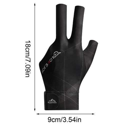 Billiards Glove Left Hand Three Finger Snooker Billiard Glove Non Slip Stickers - Picture 7 of 20