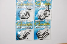 4 packs gamakatsu octopus hook size 5/0 # 02415  6 hooks per pack  versatile