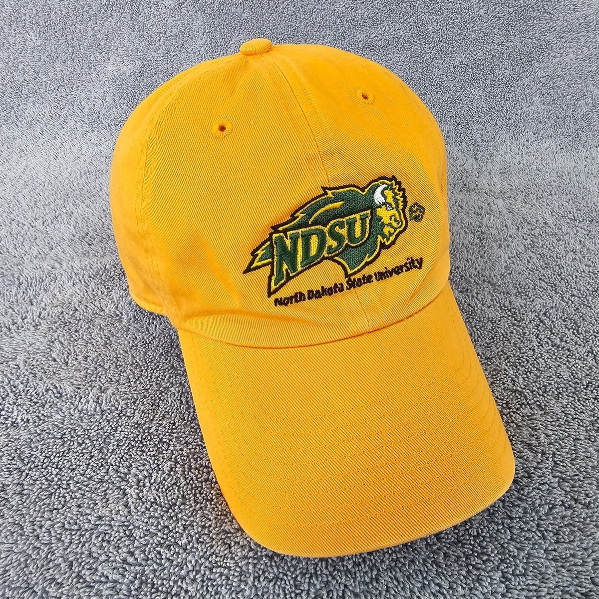 North Dakota State University Bison Baseball Cap - Adjustable Cloth Strap Hat, Embroidered NDSU Logo - View #9