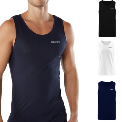3-teiliges Kappa Herren Unterhemd Set Unterhemd 100% Baumwolle Kit Shirt Freizeit