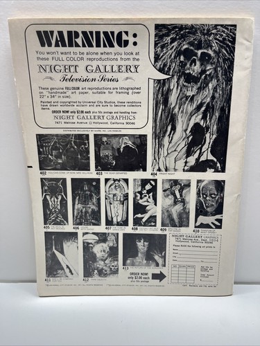 Monster Fantasy Magazine # 1 Premiere Issue Vampire Book 1975 - Picture 7 of 14