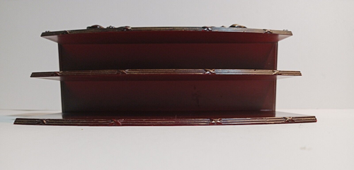 Vintage Retro Art Deco 1940s Catalin Bakelite Desk letter Holder Rich Red Brown - Picture 6 of 8