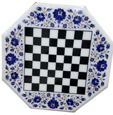 18 " Marbre Échecs Table Pierre Pietra Dura Handmade Maison Meuble