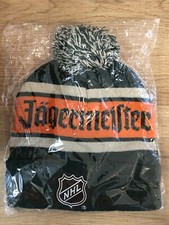 Jagermeister NHL Black, Orange and White Knit Winter Stocking Hat- Brand New