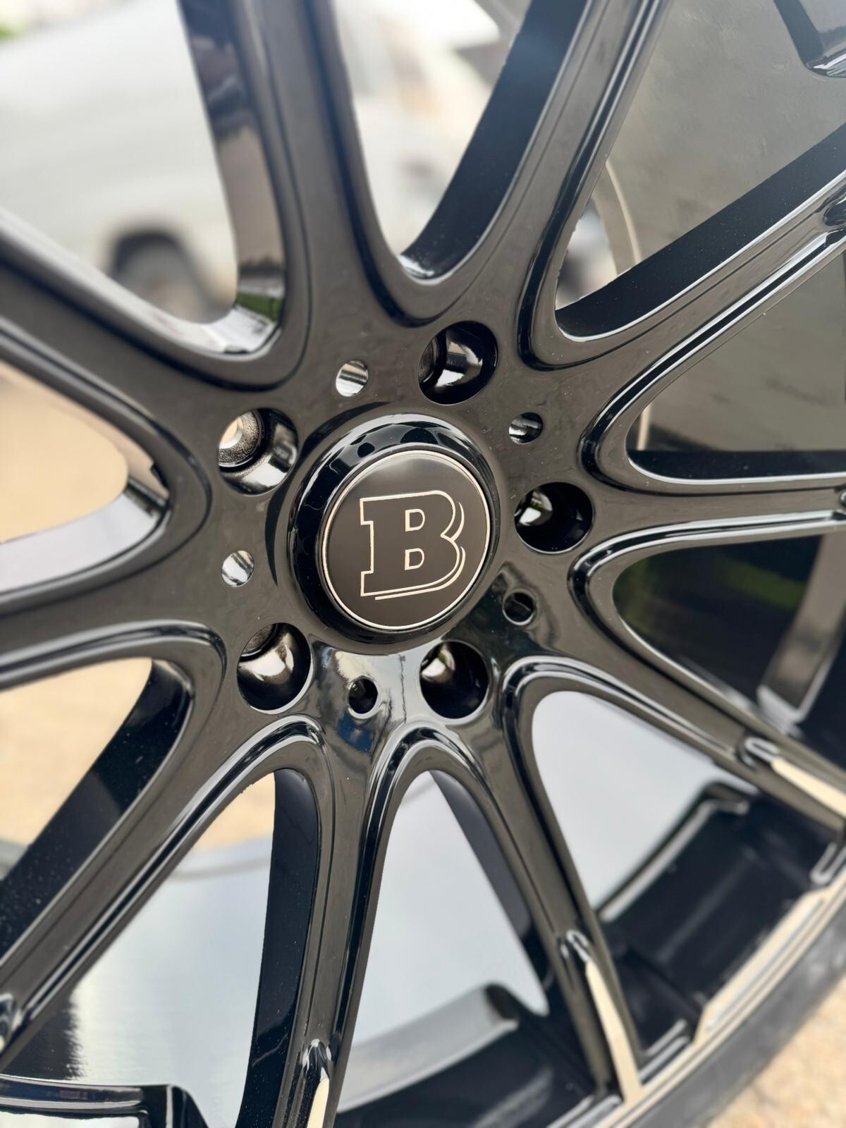 22" Wheels W Tires Fit Mercedes G Wagon Brabus Black Machined 5x130 84.1 22x10