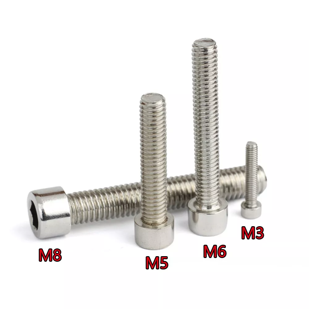 10 20 50 100x M3 M5 M6 M8 Allen Hex Socket Cap Head Screws Bolts