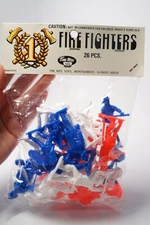 Sealed VTG Tim Mee Toys Firefighters 0941 Plastic 2.5" Figures 26pcs 0941 NOS