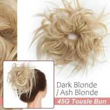 Messy Dutt Gewellt Haarverlängerung Haargummi Bun Wrap on Haarteil wie Echthaar