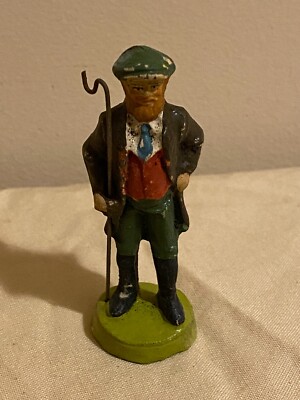 Antique Composition Toy Villager Figure Germany Elastolin Lineol av-21