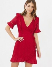 CHANCERY Megan Lace Wrap lady Dress women 's Stylish Formal wear SIZE 10