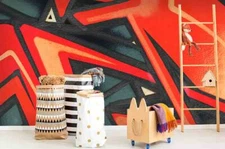 3D Abstract Graffiti Wallpaper Wall Mural Removable Self-adhesive Sticker 174