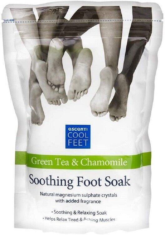ESCENTI SOOTHING FOOT SOAK GREEN TEA FOOT CREAM LOTION PACK SET FOR DRY  SKIN