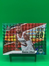 2019-20 Mosaic Damian Lillard #7 Green Mosaic Prizm Give And Go Basketball