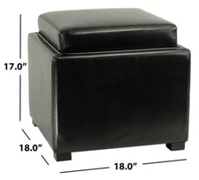 Safavieh Bobbi Tray Storage Ottoman, Reduced Price 2172715705 HUD4006B