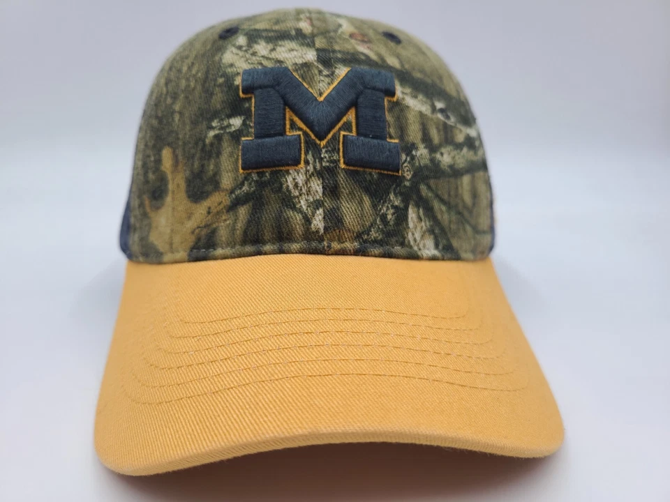 University of Michigan Wolverines Camo Zephyr Strapback Adjustable Hat Cap NCAA - Image 2 of 4