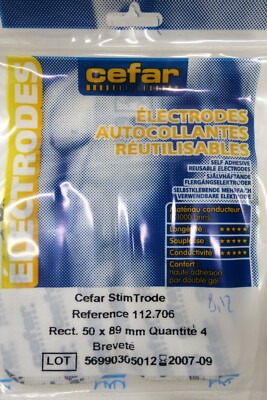 Cefar Strim Trode, Mehrfach verwendbare Elektroden, 7 Stk