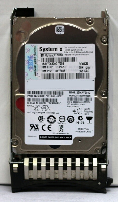 (未使用･未開封品)　レノボ・ジャパン旧IBM 900GB 10K 6Gb 3.5型 SAS HDD 00MJ131 f4u0baa 中古】(未使用・未開封品) レノボ・ジャパン旧IBM 900GB 10K 6Gb