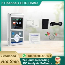 CONTEC TLC9803 3 Channels ECG Holter 24H Recorder Dynamic EKG Monitor System