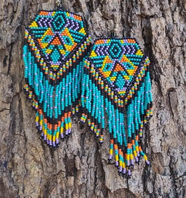 Large hotsell bead earrings