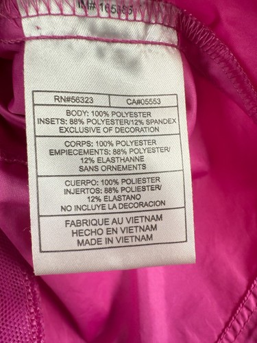 Nike Kids Girls Track Windrunner Jacket Full Zip Windbreaker Pink Sz Small 4-6 - Picture 7 of 15