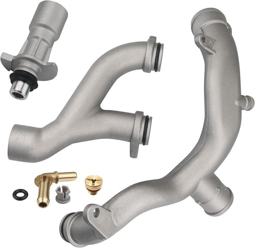 Upgraded Aluminum Coolant Outlet Pipes Kit Compatible with Jaguar,Land Rover Ran - Picture 3 of 6