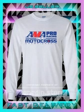 New Tee AMA Pro Racing Motocross Logo Men's Long Sleeve T-Shirt American T-Shirt