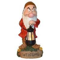 Brand Disney Grumpy Welcome Statue With Led Lantern Hand Painted Polyresin Brand Disney Grumpy Welcome Statue With Led Lantern Hand Painted Polyresin