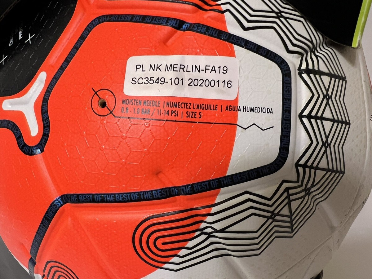 Nike Premier League Merlin Official Match Ball White/Black/Hyper