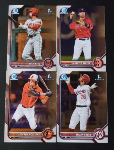 2022 Bowman Draft Chrome Base BDC-1 to BDC-200 with 1st Prospect Cards You Pick