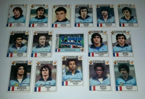 ESPANA 82 FRANCIA France CALCIATORI PANINI SCEGLI figurina recuperata dall'album