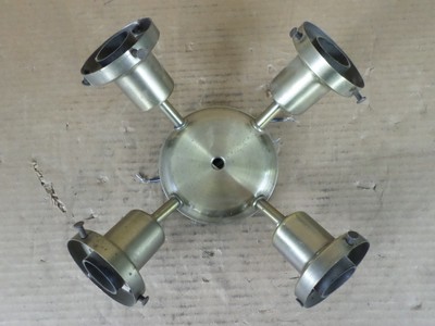Kalco Lighting HS4-AB 4-Light Antique Brass Ceiling Fan Light