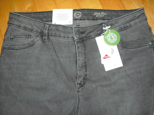 Neu mit Etikett graue Stretch-Jeans Gr. 44 C&A Skinny MID RISE Kurzgröße - Bild 6 von 8