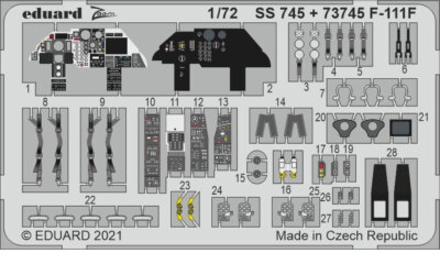 1/72 General Dynamics F-111F Aardvark Detail Set for Hasegawa/Hobby 2000 kits