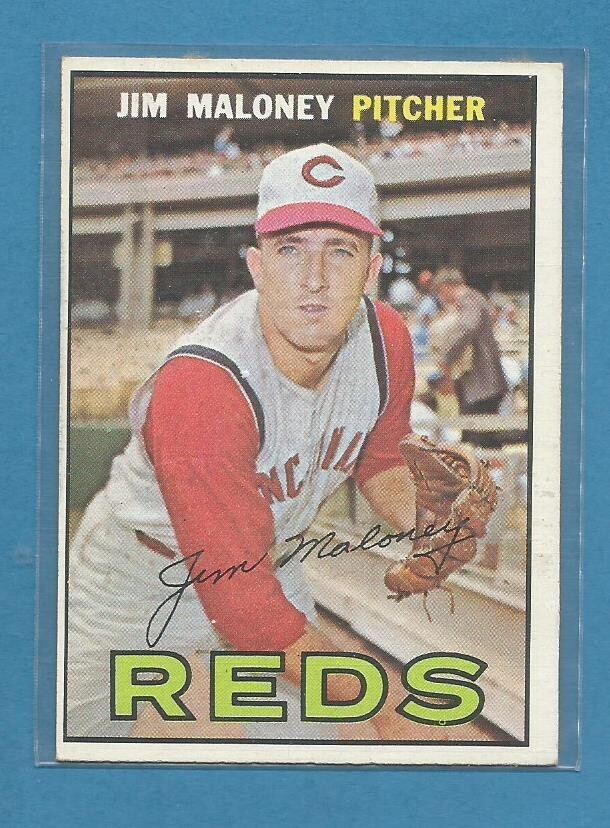 1967 TOPPS Baseball #80 Jim Maloney  Cincinnati Reds EX