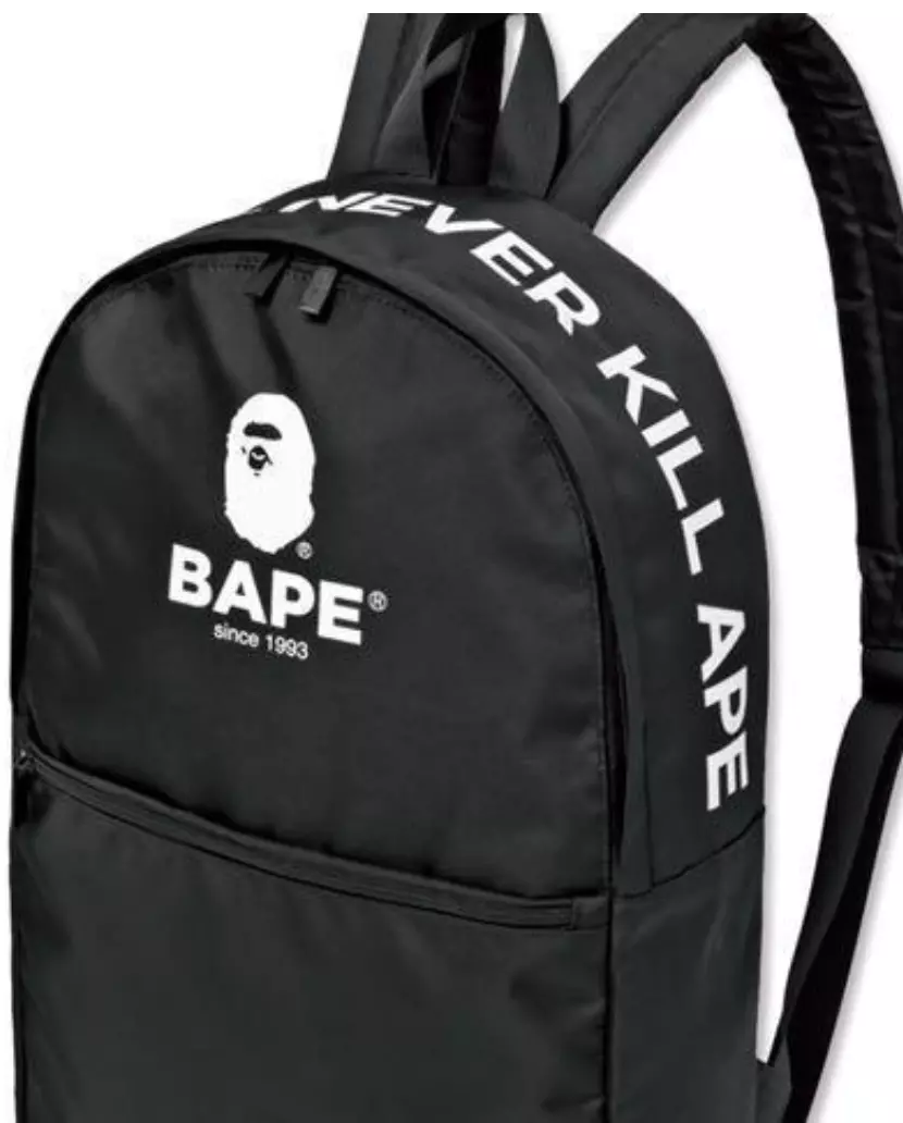 A BATHING APE HEAD BAPE Backpack Black Bag Collection 2019