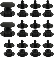 Croc Replacement Rivets  12 Sets Black Croc Replacement Rivets Button Strap for