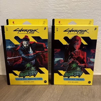 Sealed Cyberpunk TCG Beta Starter Decks - Embracing Power & The Heist Kid Icarus