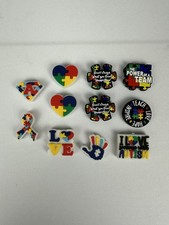 Lot Of 11 Autism Themed Silicone Focal Beads for Pens